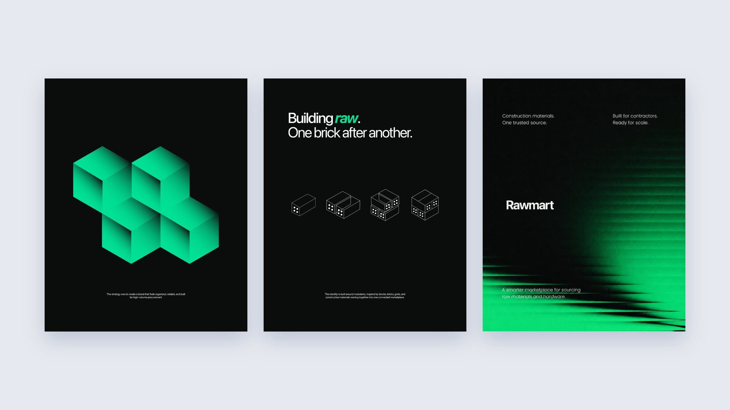 Three Rawmart launch posts from Instagram