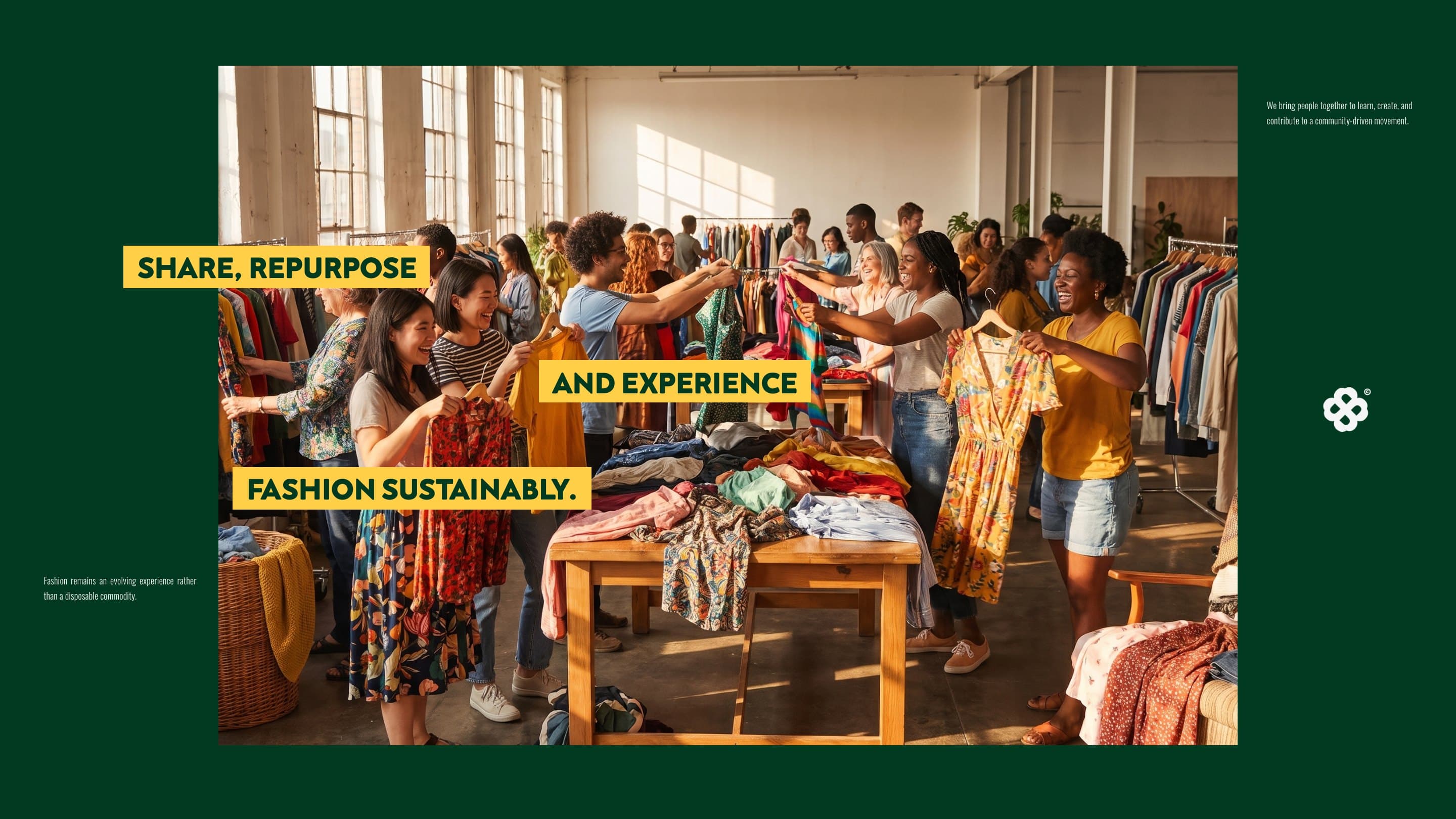 A clothing swap: share, repurpose and experience fashion sustainably