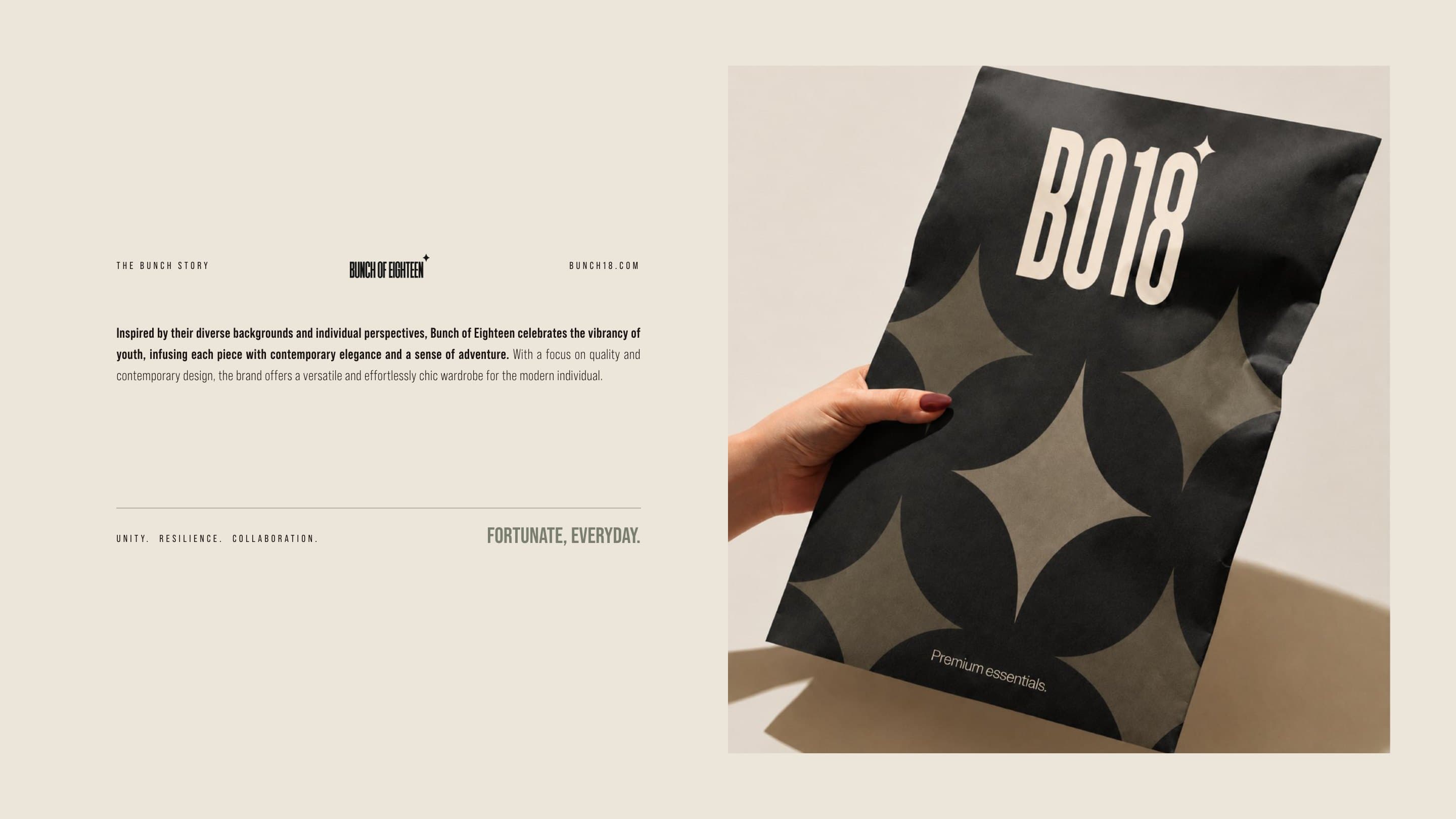 The Bunch story in the guide's words beside the starred BO18 mailer held in a hand