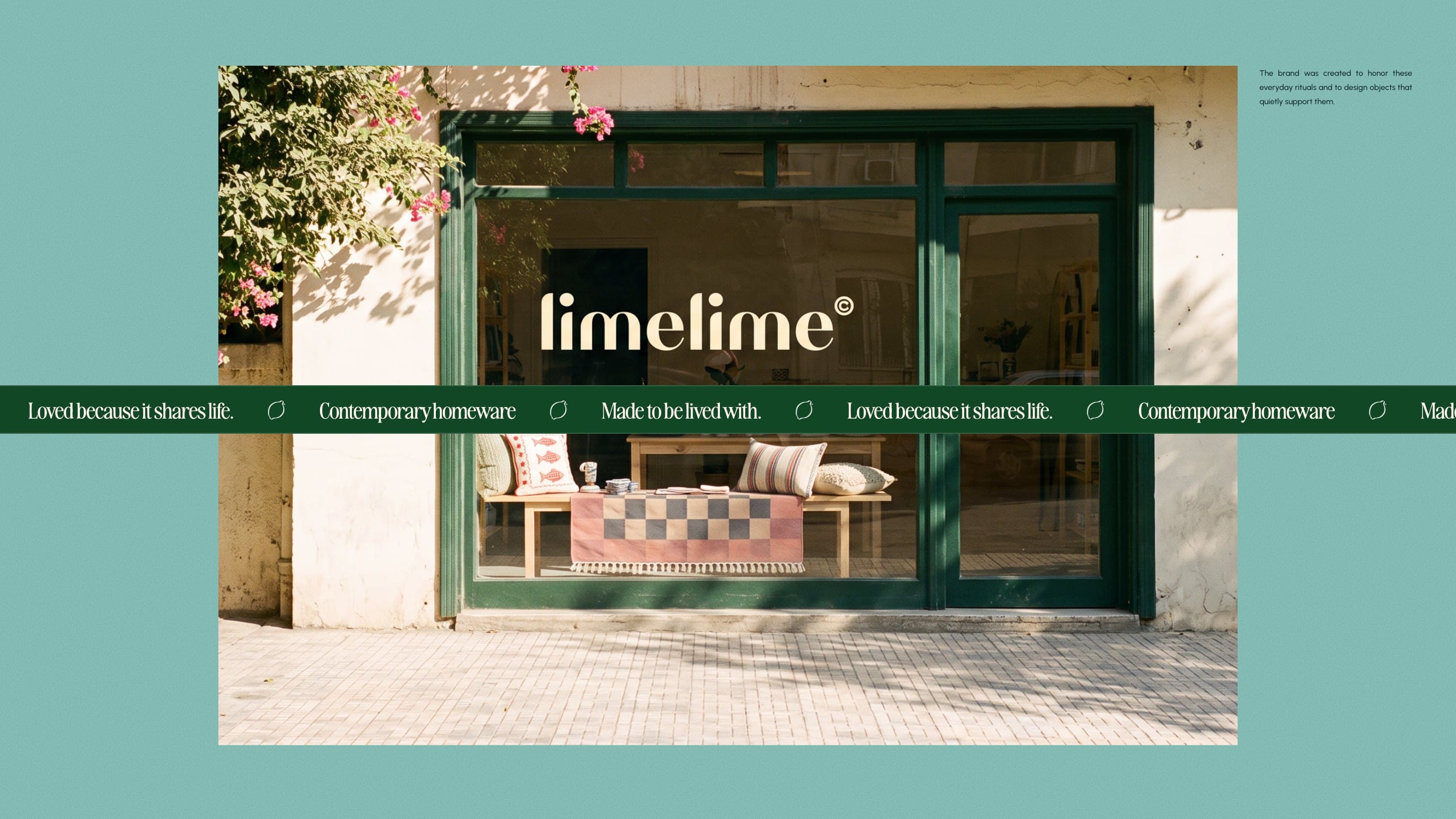 The limelime shopfront in a Maadi building, the wordmark on the glass, the canopy marquee band across it